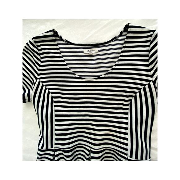 Madewell Womens Striped Mini Shift Dress Size 12 - Picture 4 of 5
